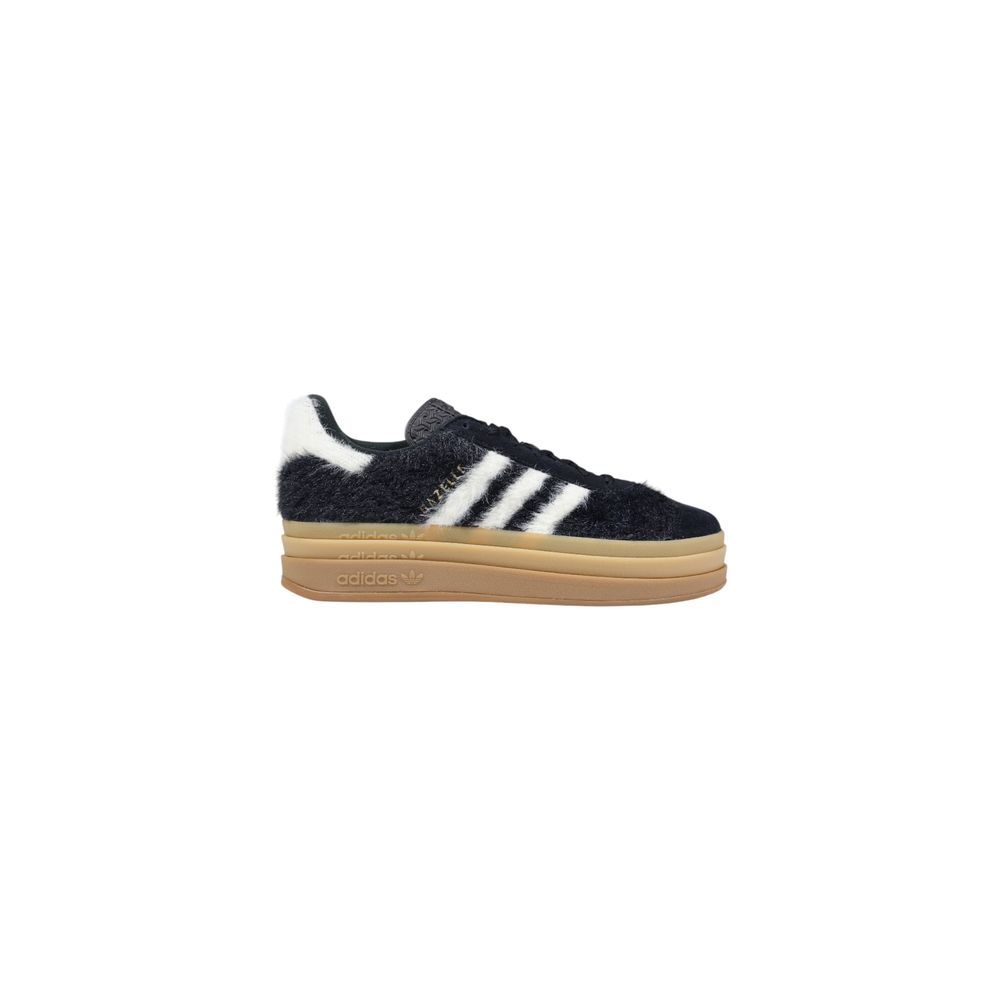 Adidas Originals Schwarze Leder Plateau-Sneaker