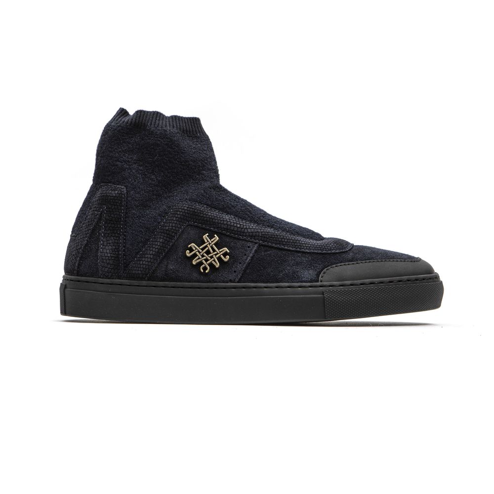 Mr&Mrs Italy Blaue Leder Stiefeletten für Damen