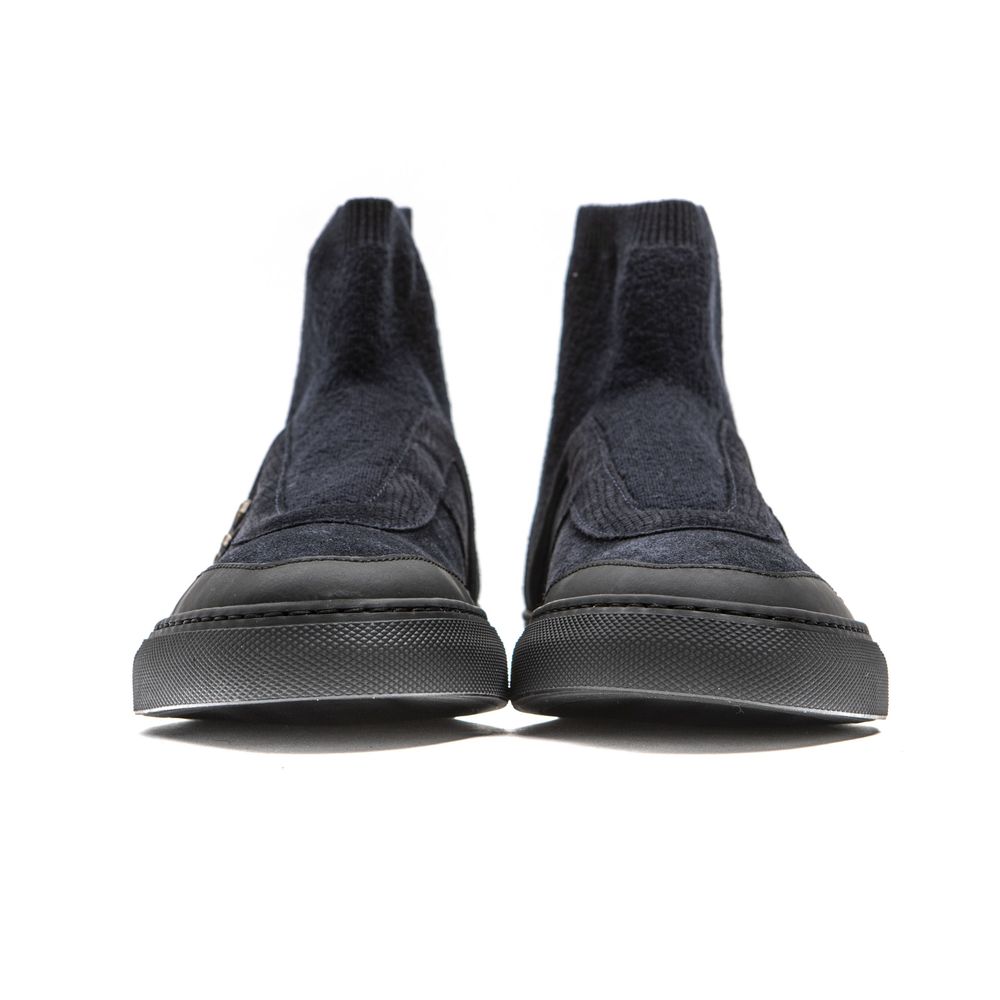 Mr&Mrs Italy Blaue Leder Stiefeletten für Damen
