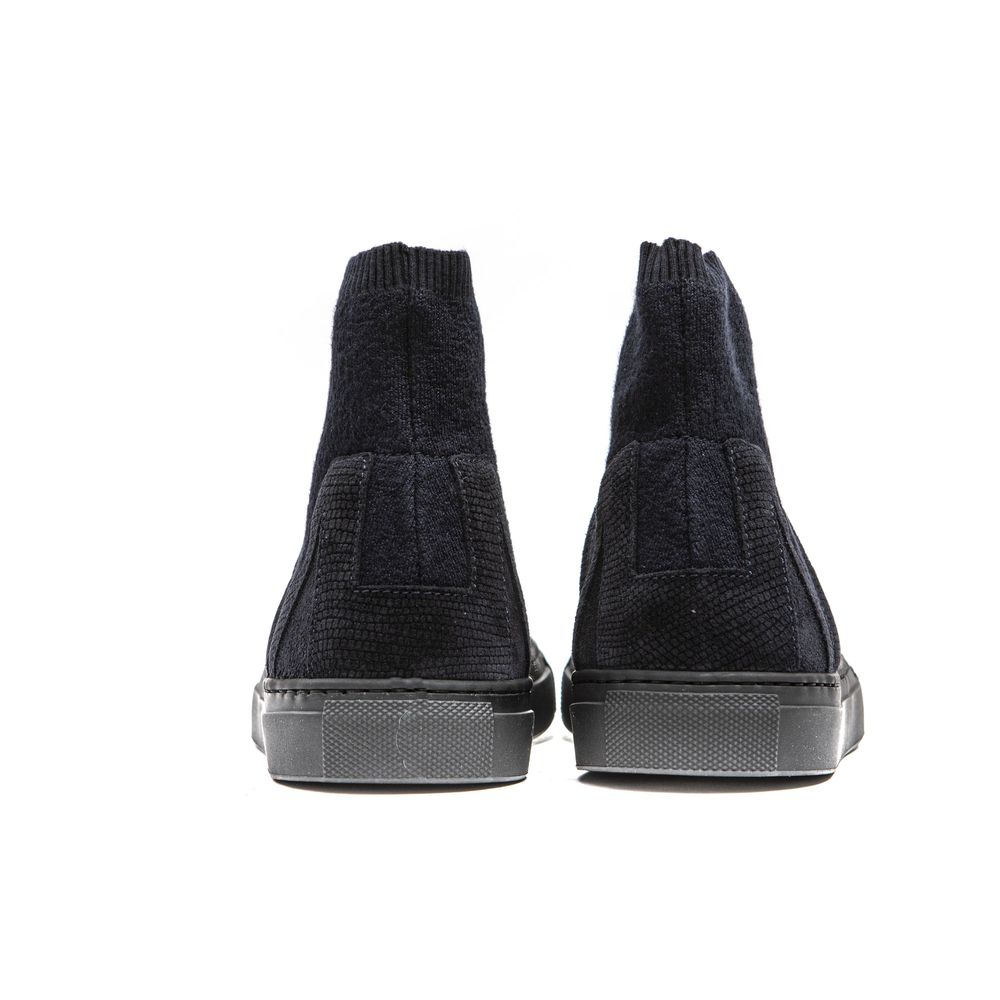 Mr&Mrs Italy Blaue Leder Stiefeletten für Damen