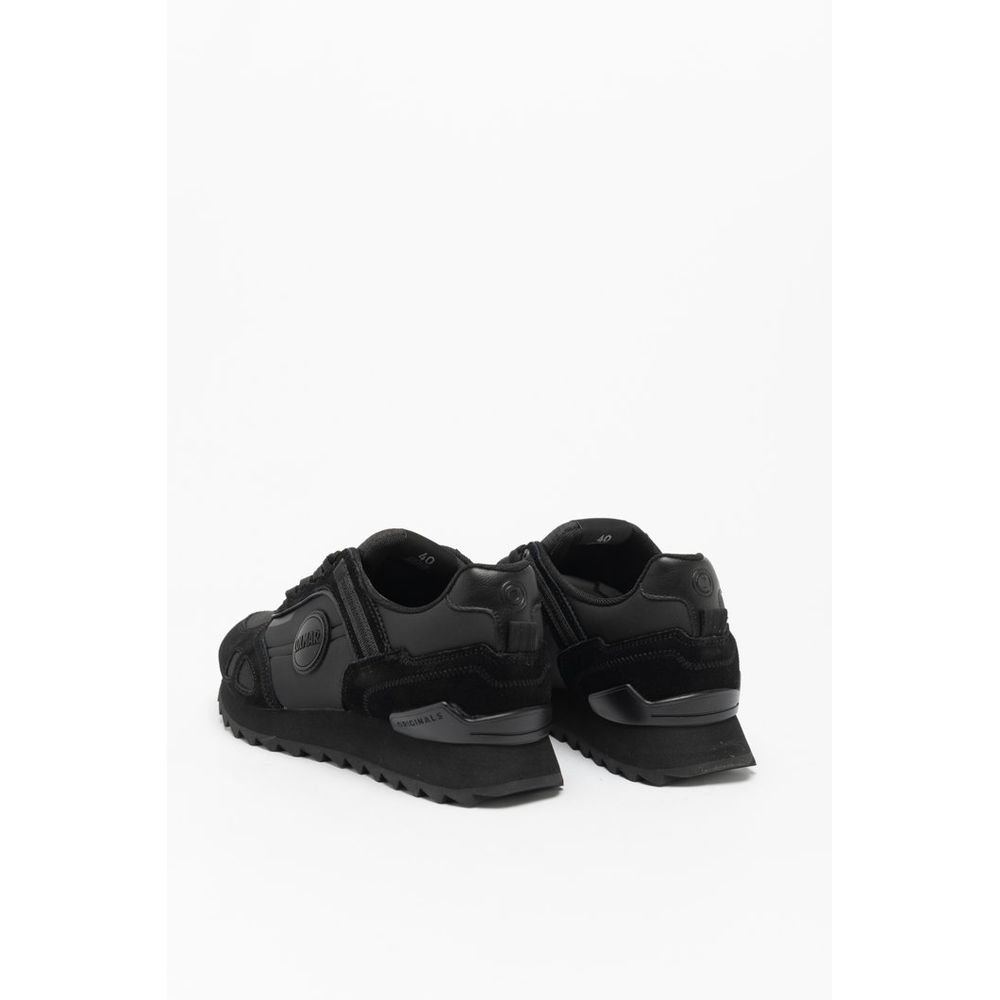 Colmar Schwarze Leder-Sneaker im Athletic-Stil