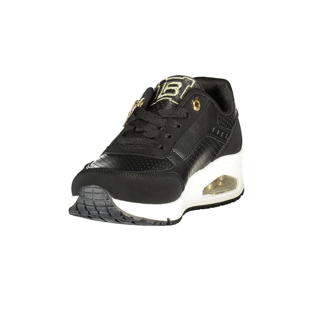 Laura Biagiotti Schwarzer Damen-Sneaker aus Polyester