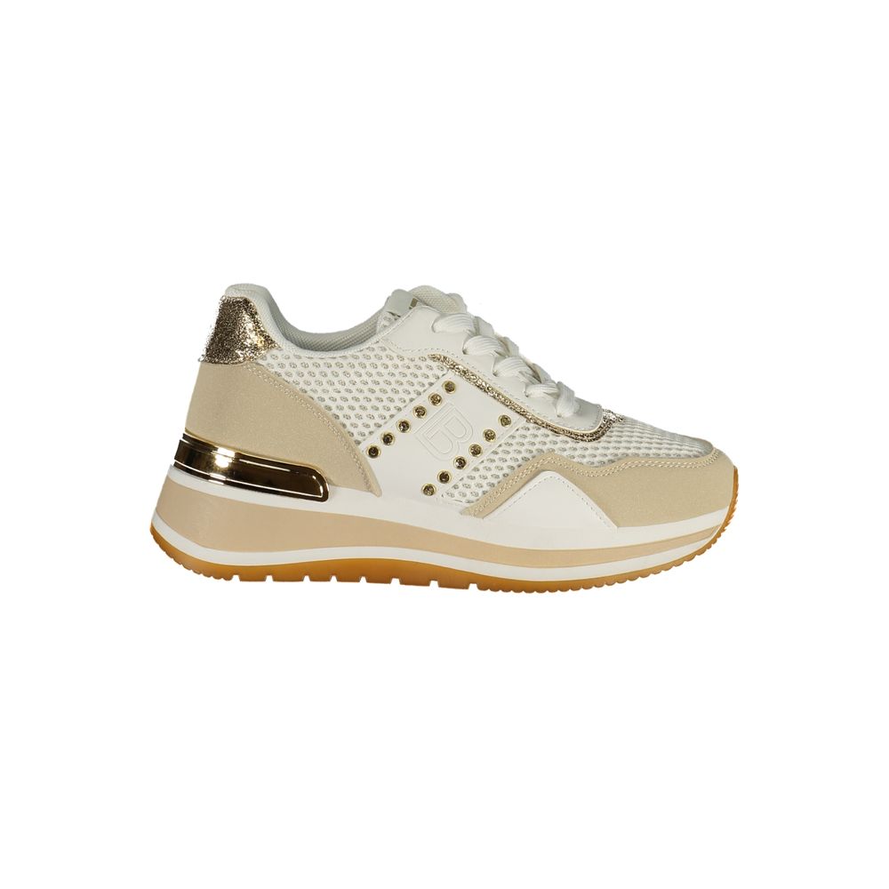 Laura Biagiotti Bianco Damen-Sneaker aus Polyurethan