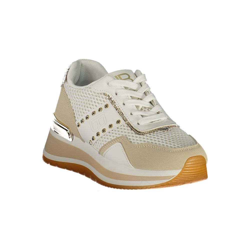 Laura Biagiotti Bianco Damen-Sneaker aus Polyurethan