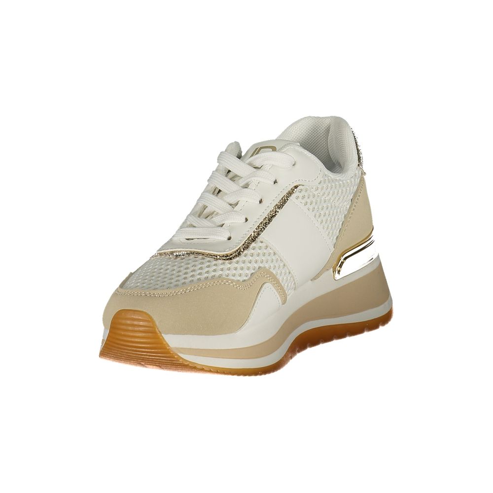 Laura Biagiotti Bianco Damen-Sneaker aus Polyurethan