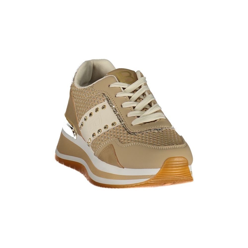 Laura Biagiotti Beige Polyurethan-Sneaker für Damen