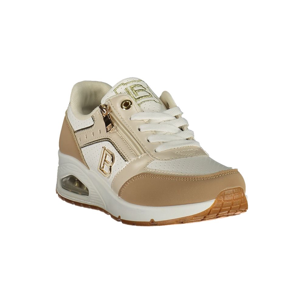 Laura Biagiotti Bianco Damen-Sneaker aus Polyurethan
