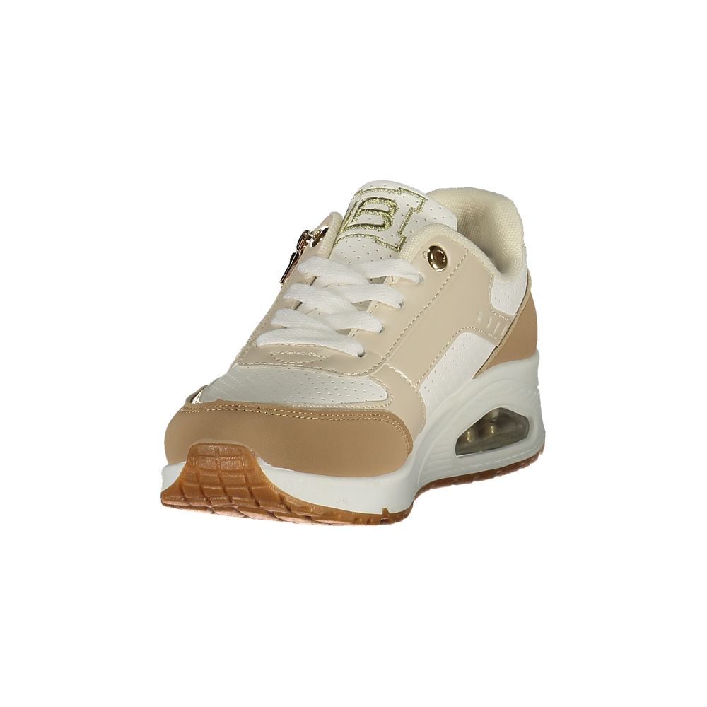 Laura Biagiotti Bianco Damen-Sneaker aus Polyurethan