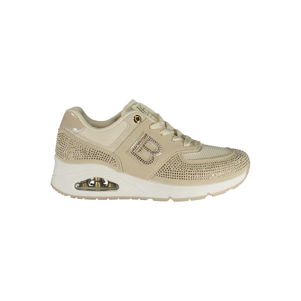 Baskets Laura Biagiotti pour femme en polyuréthane beige