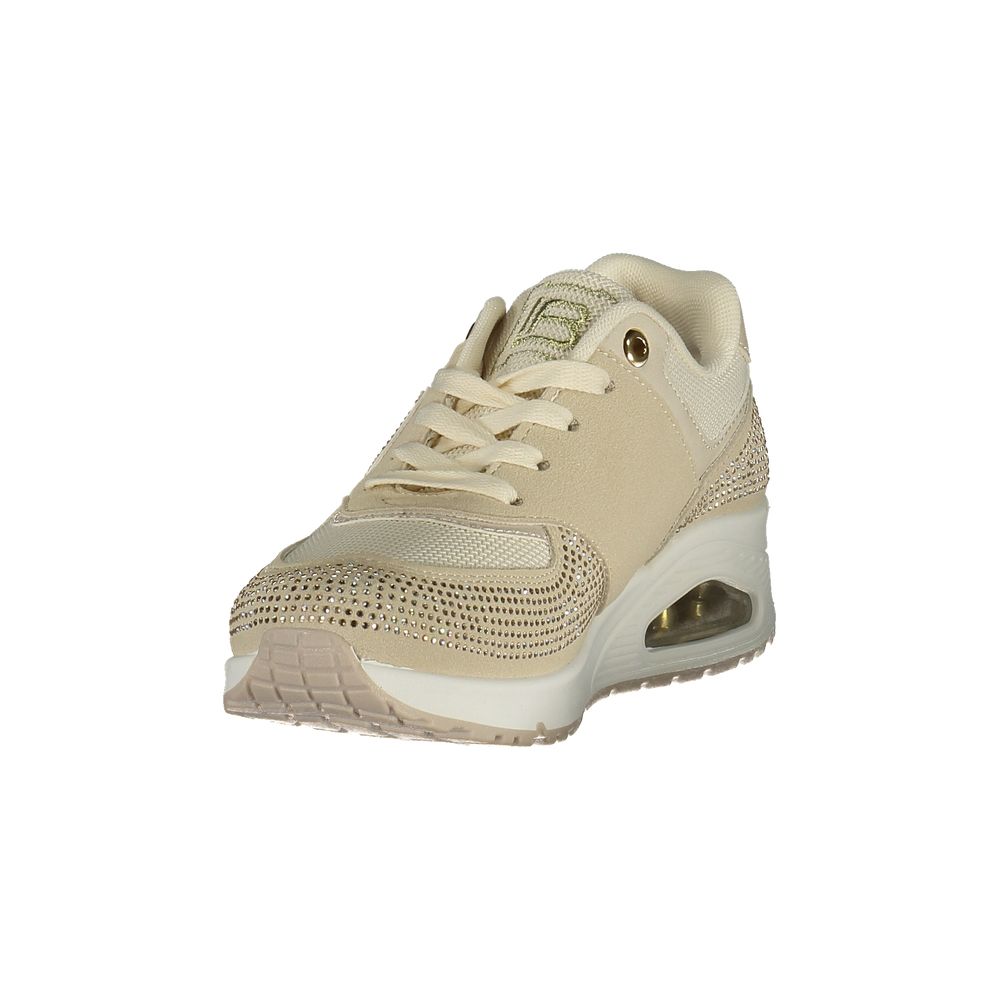Baskets Laura Biagiotti pour femme en polyuréthane beige