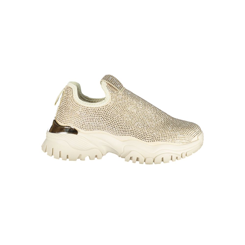 Laura Biagiotti Women's Sneakers in Beige Polyurethane