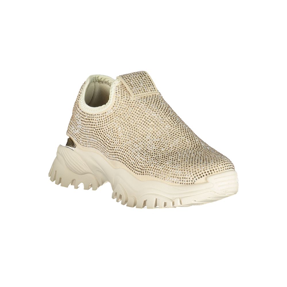 Laura Biagiotti Women's Sneakers in Beige Polyurethane