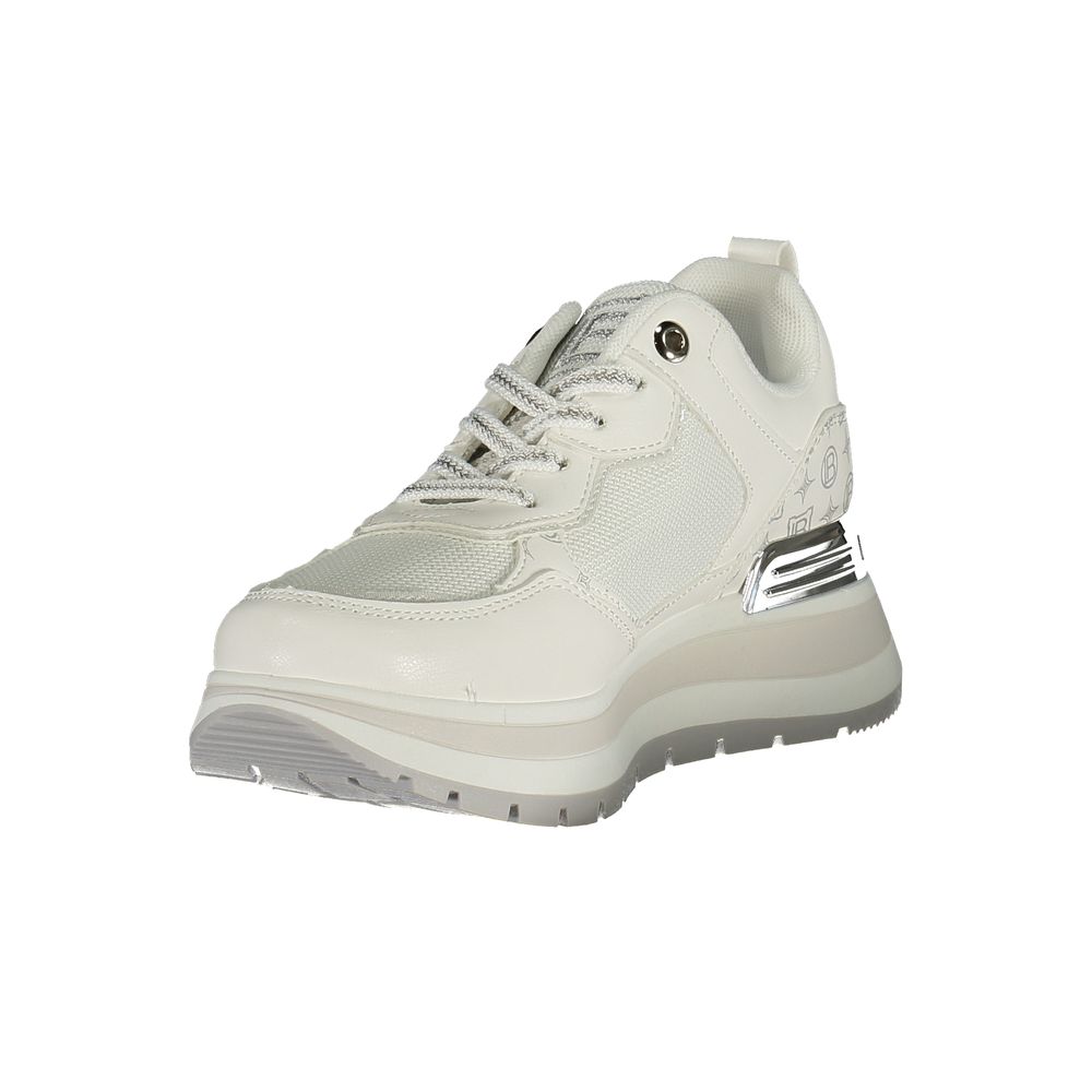 Laura Biagiotti Weiße Sneaker aus Polyester im Athletic-Stil