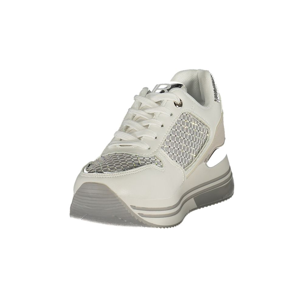 Laura Biagiotti Bianco Damen-Sneaker aus Polyurethan
