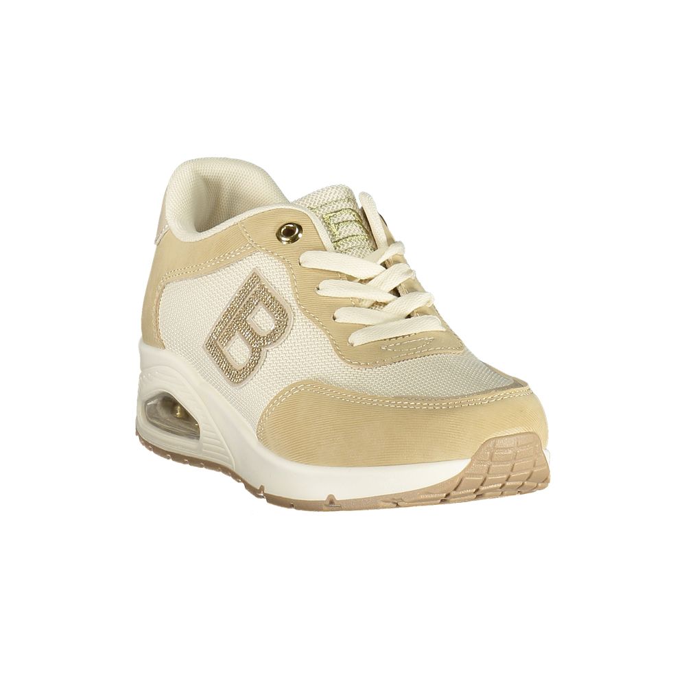Laura Biagiotti Women's Sneakers in Beige Polyurethane