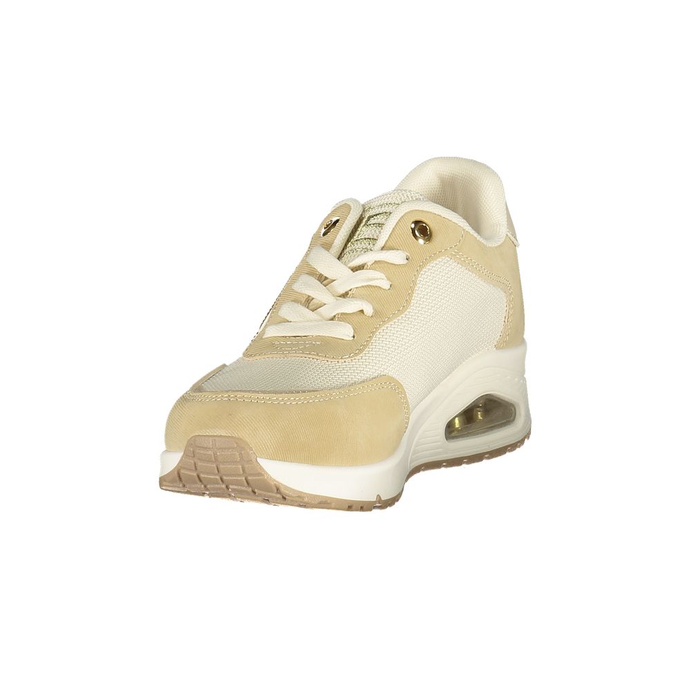Laura Biagiotti Women's Sneakers in Beige Polyurethane
