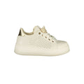 Laura Biagiotti Bianco Damen-Sneaker aus Polyurethan