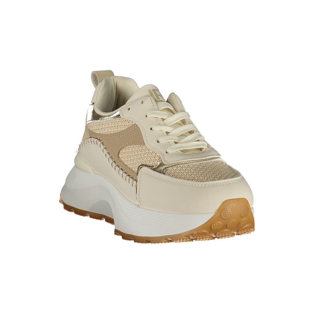 Laura Biagiotti Women's Beige Polyurethane Sneakers