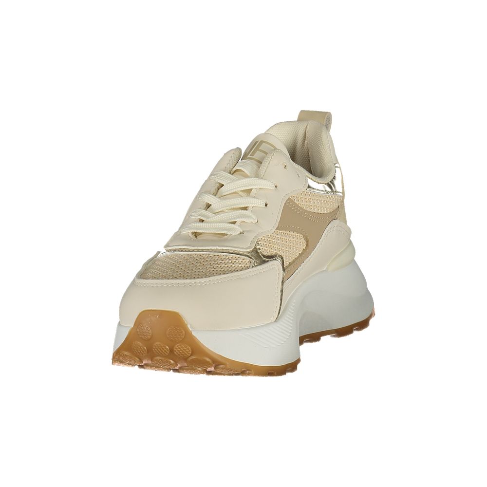 Laura Biagiotti Women's Beige Polyurethane Sneakers