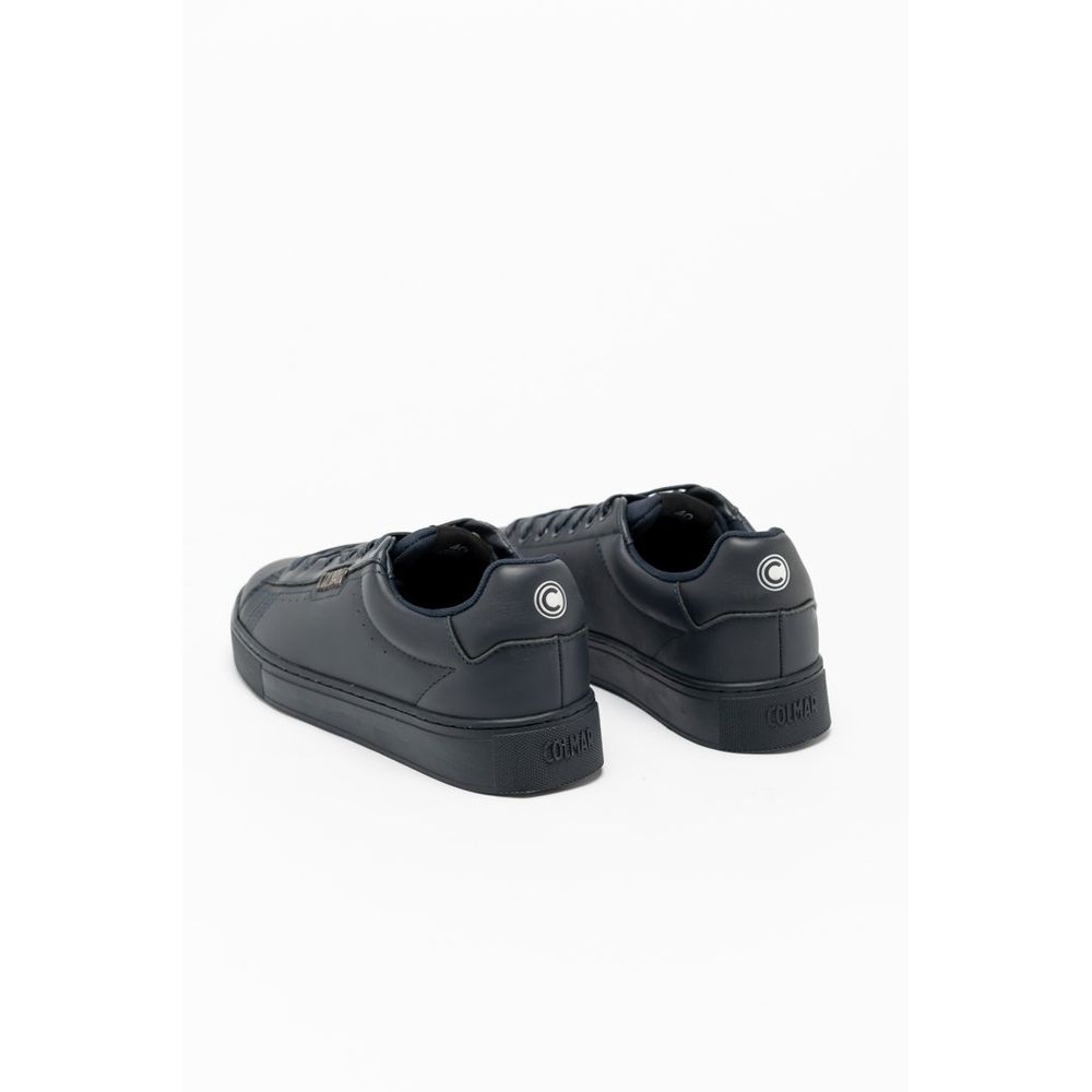 Colmar Blue Leather Low-Top Sneakers