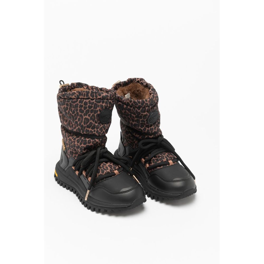 Bottines noires en polyester Colmar