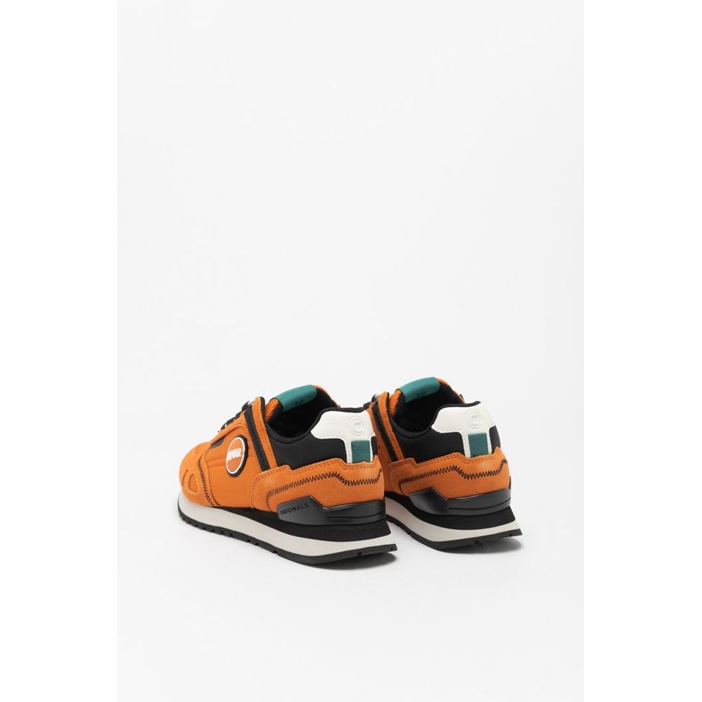 Colmar Orangefarbene Leder-Sneaker im Athletic-Stil