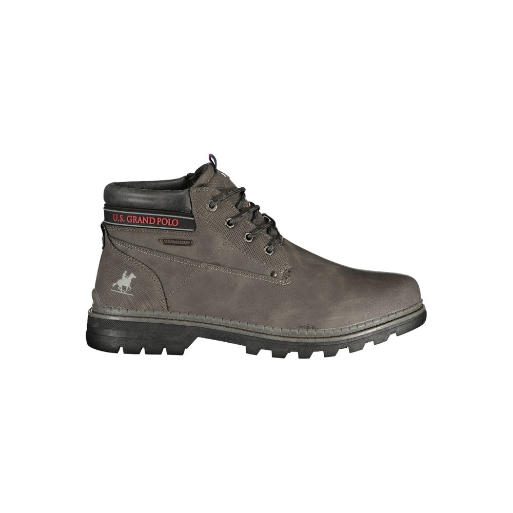 U.S. Grand Polo Grigio Bottines pour homme en polyuréthane