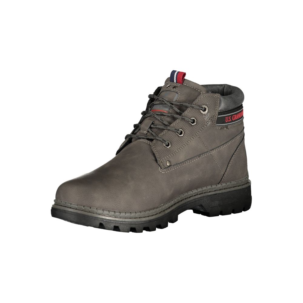 U.S. Grand Polo Grigio Bottines pour homme en polyuréthane