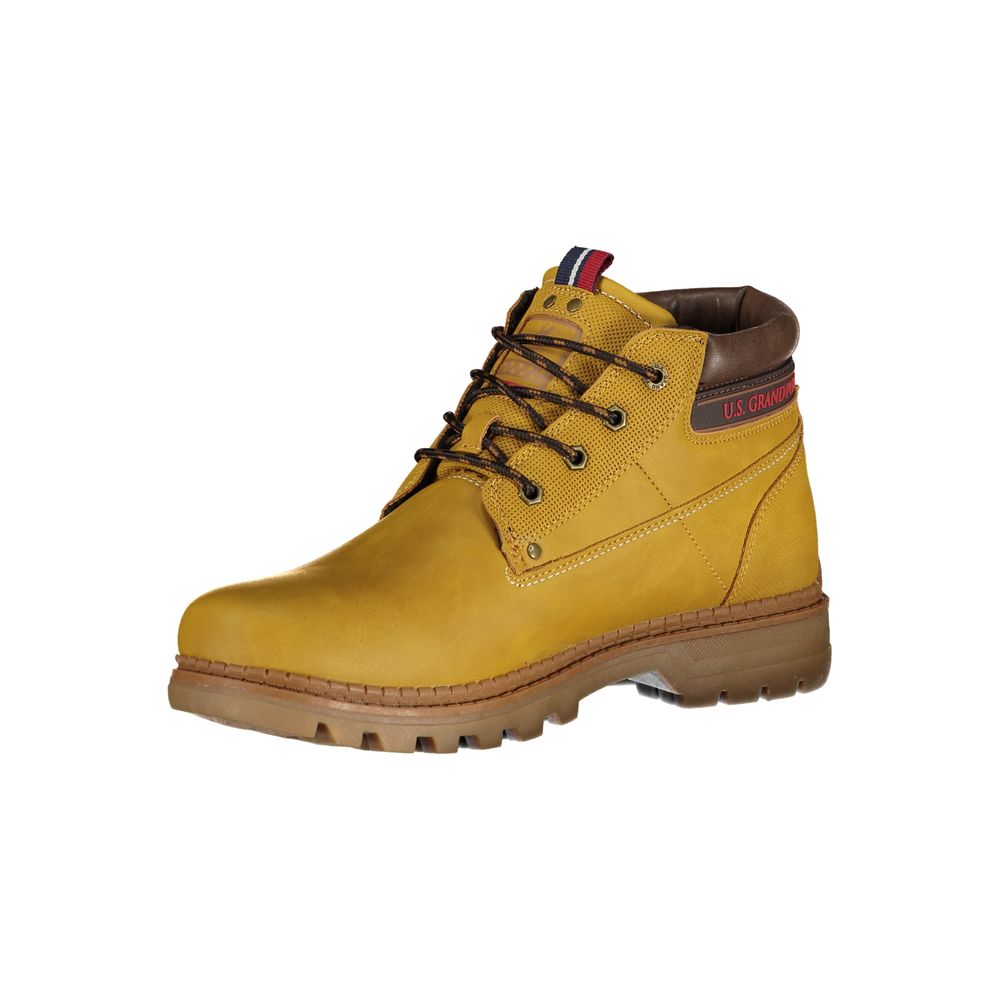 Boots U.S. Grand Polo jaunes en polyuréthane pour homme