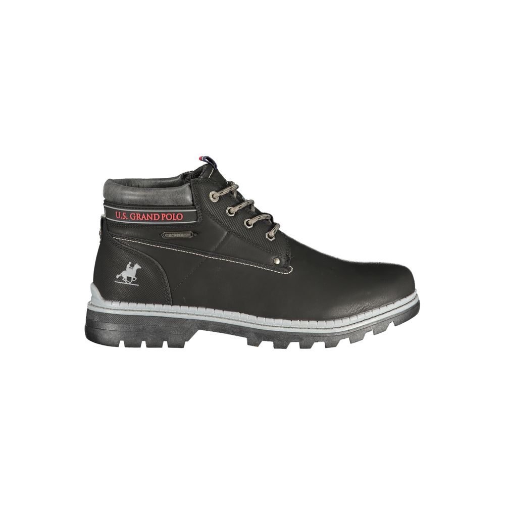 U.S. Grand Polo Braune Ankle Boots aus Polyester