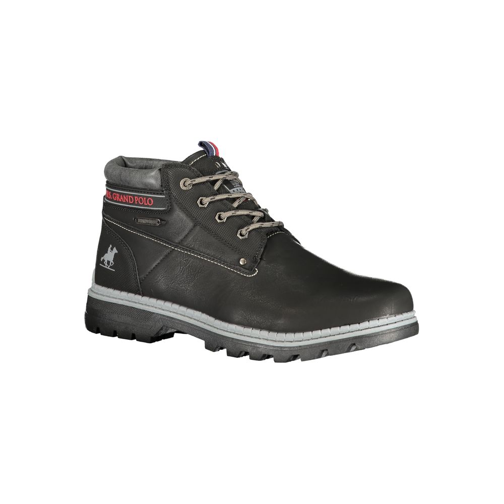 U.S. Grand Polo Braune Ankle Boots aus Polyester