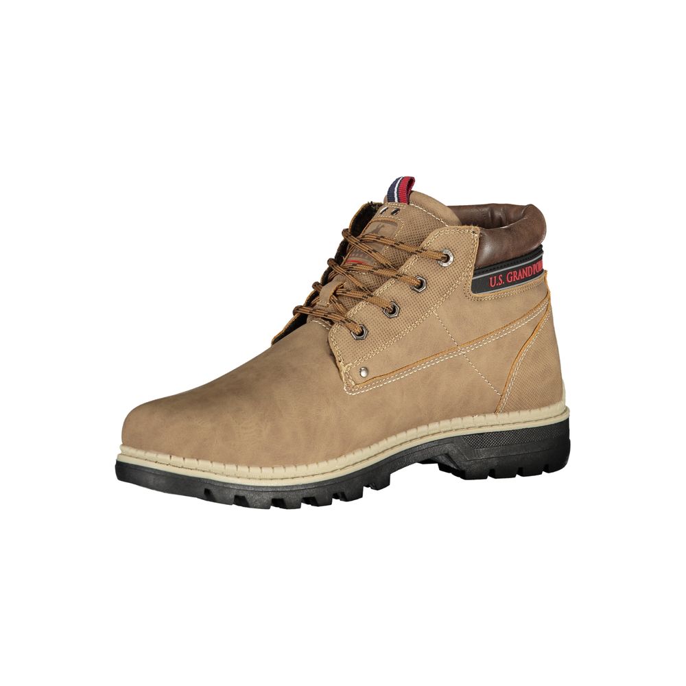 U.S. Grand Polo Bottines marron en polyester