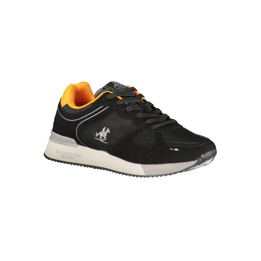 U.S. Grand Polo Schwarzer Sneaker aus Polyurethan für Herren