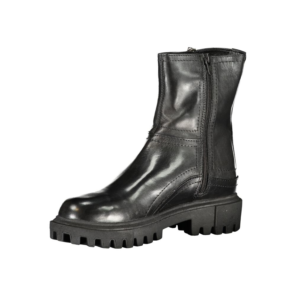 Cafenoir Black Leather Women's Boots