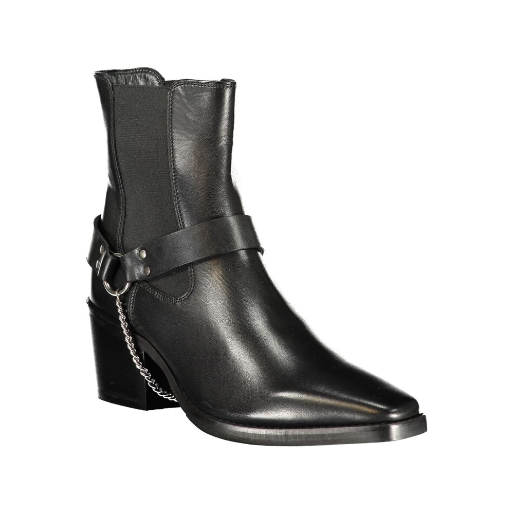 Cafenoir Schwarze Stiefeletten aus Polyester