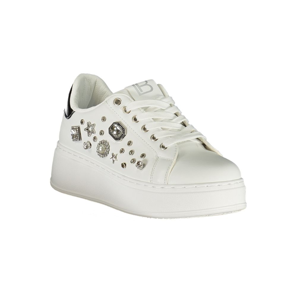 Laura Biagiotti White Polyurethane Women's Sneaker
