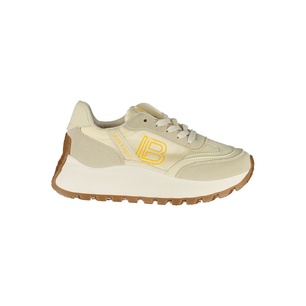 Laura Biagiotti Women's Sneakers in Beige Polyurethane