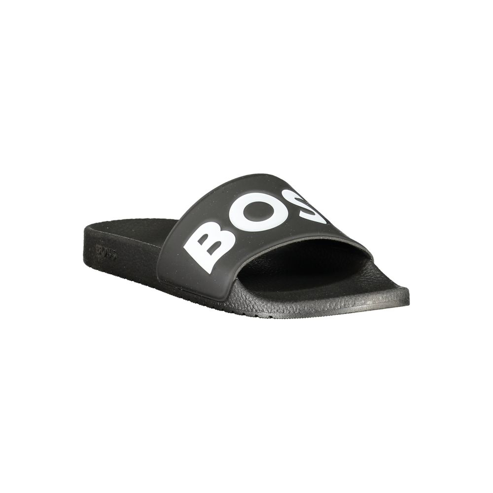 Mocassins noirs en polyuréthane pour homme Hugo Boss