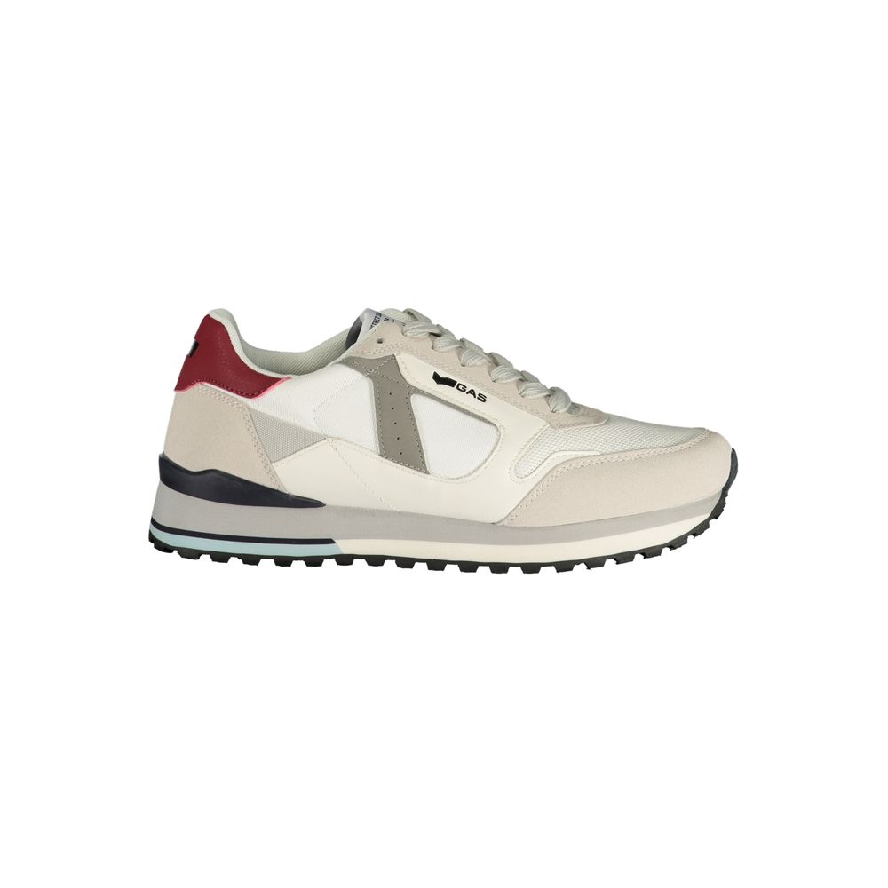 Men's Gas sneakers in white polyurethane