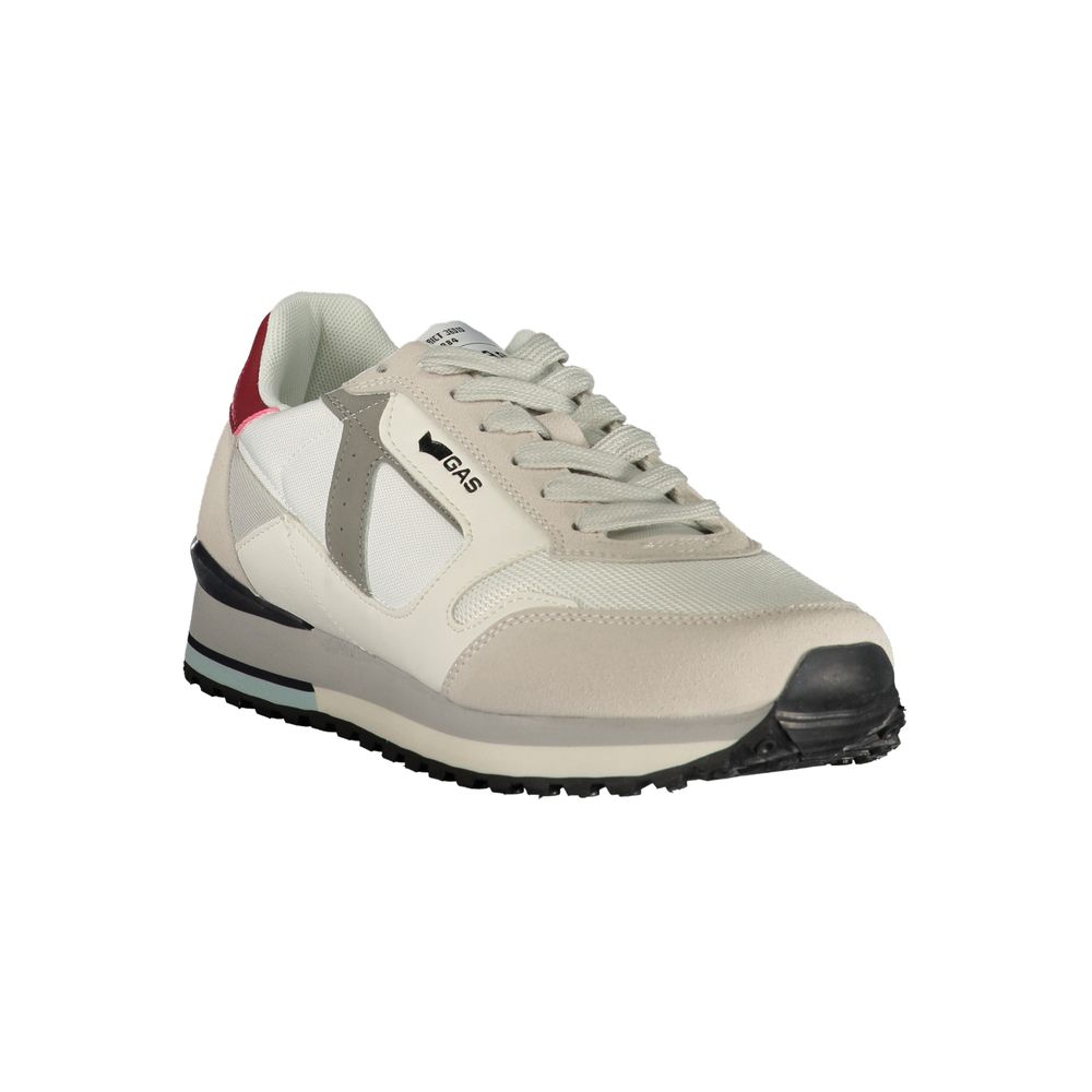 Men's Gas sneakers in white polyurethane