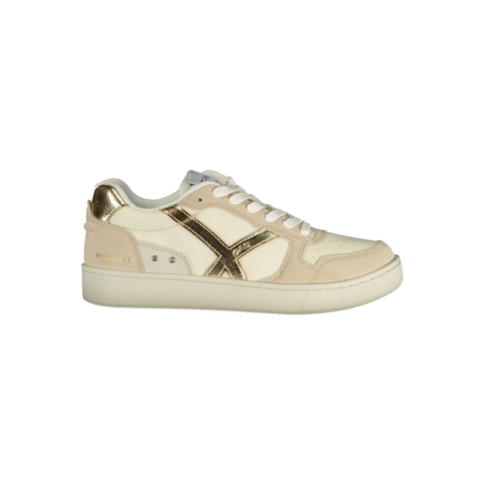 Gas Beige Polyester Athletic Sneakers