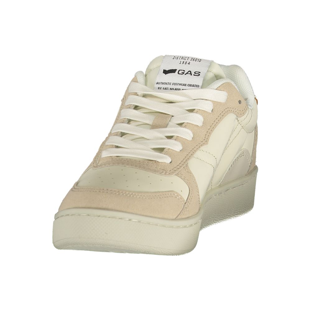 Gas Beige Polyester Athletic Sneakers