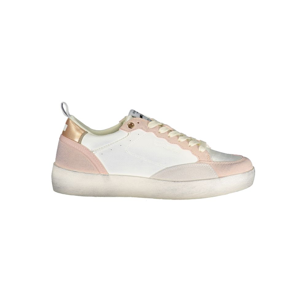 Gas Weiße Sneaker aus Polyester im Athletic-Stil