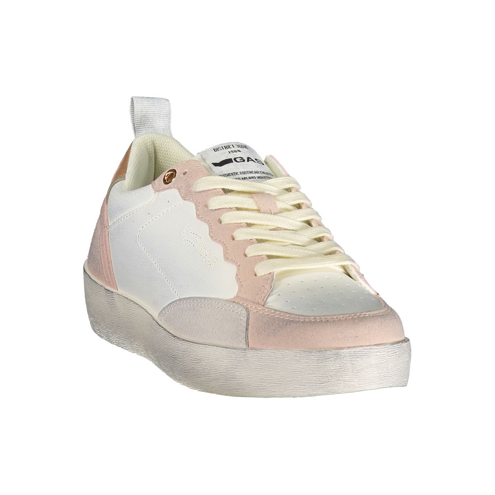 Gas Weiße Sneaker aus Polyester im Athletic-Stil