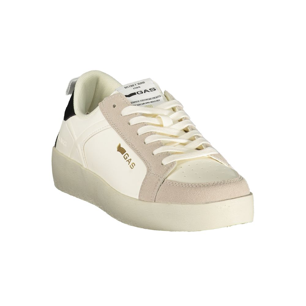 Gas Bianco Damen-Sneaker aus Polyurethan