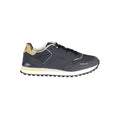 Gas Blue Polyester Men's Sneakers