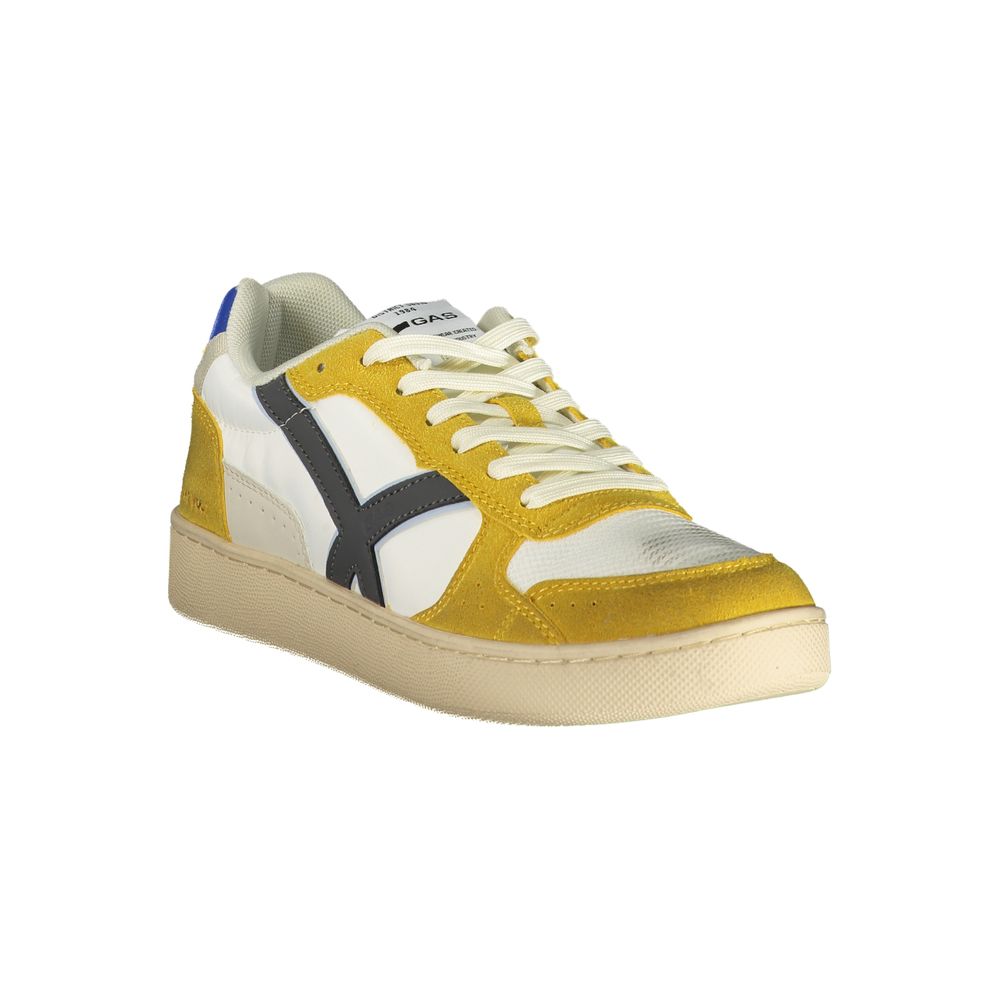 Gas Weiße Herren-Sneaker aus Polyester