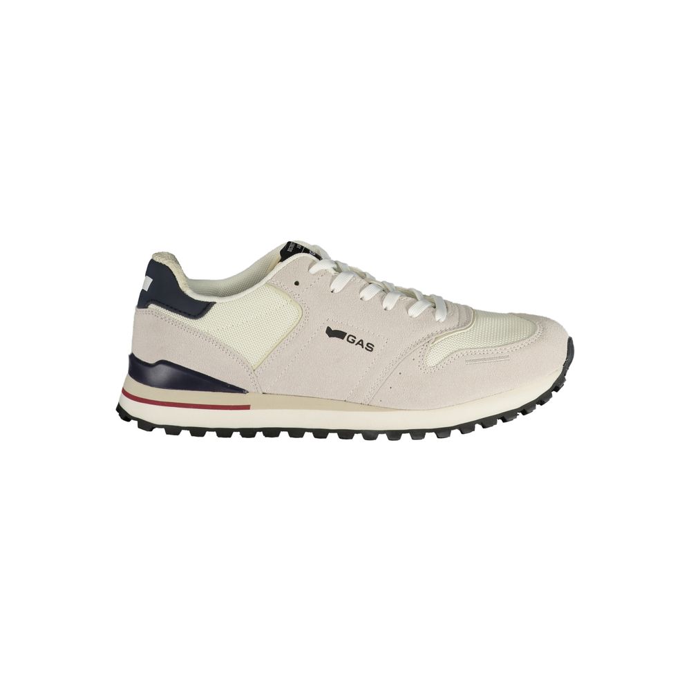 Gas Bianco Polyurethane Herren Sneaker