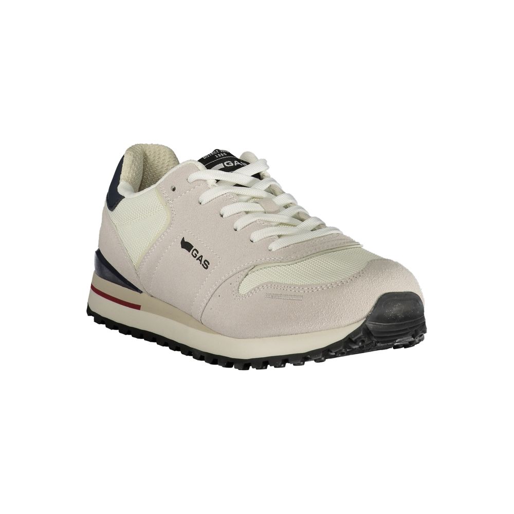 Gas Bianco Polyurethane Herren Sneaker