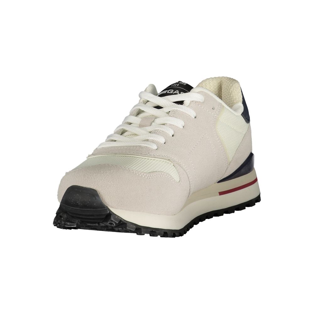 Gas Bianco Polyurethane Herren Sneaker